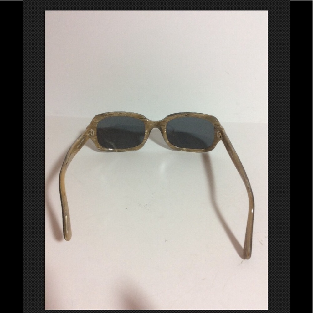 Fendi Fs200 Black Horn Rectangular Sunglasses Euc - image 4